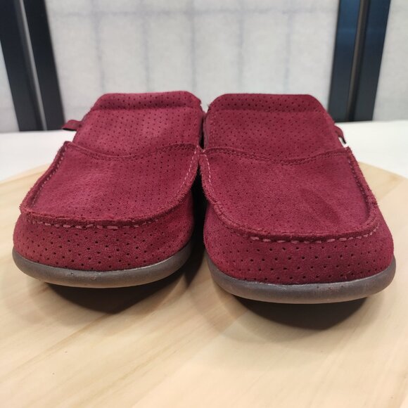 REVITALIGN Siesta Suede Burgundy Mules Slides Shoes Women US 8B - Picture 4 of 13